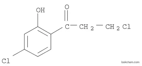 Molecular Structure of 1081850-08-9 (1-Propanone, 3-chloro-1-(4-chloro-2-hydroxyphenyl)-)